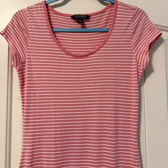 Lauren Ralph Lauren Striped Jersey Maxi Dress Size M - Picture 2 of 8